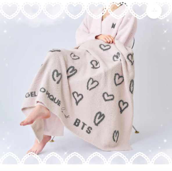 新品GELATO PIQUE loves BTS ジェラートピケ ブランケット GELATO PIQUE loves BTS ブランケット (ピンク) BTSとジェラートピケの